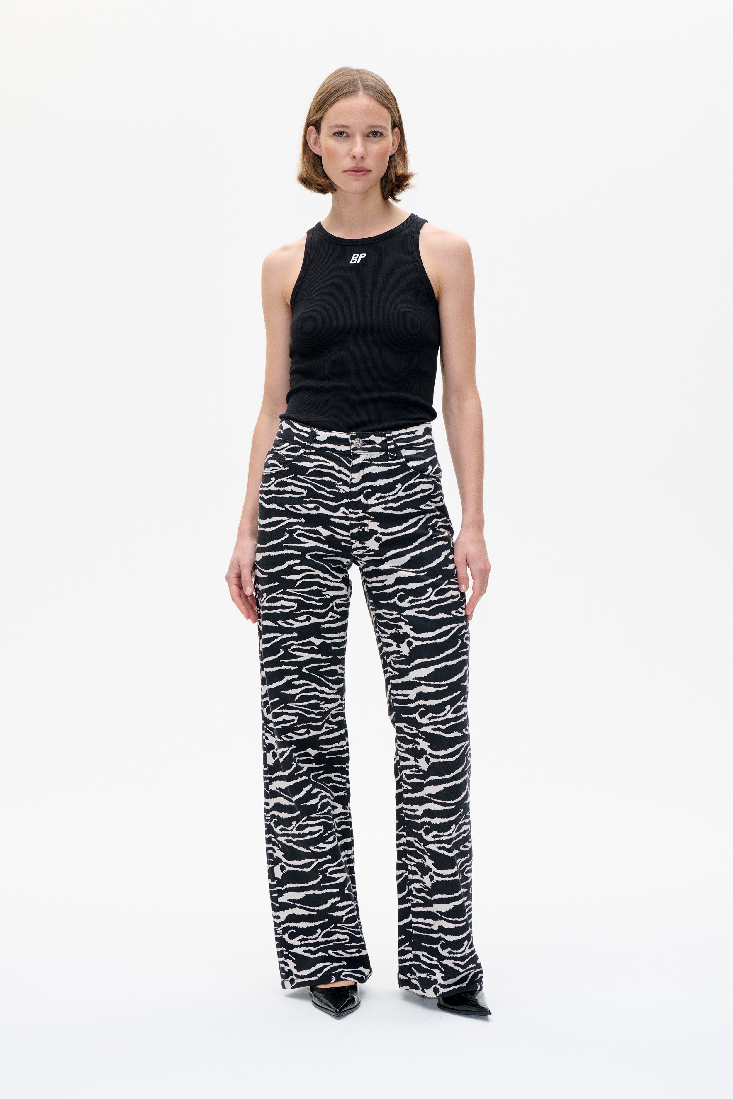 Image of NICETTE PANTS | Black Whisper Zebra