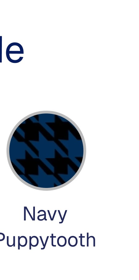 Navy Puppytooth
