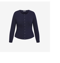 Shop the Cassia Button Through Rib Top