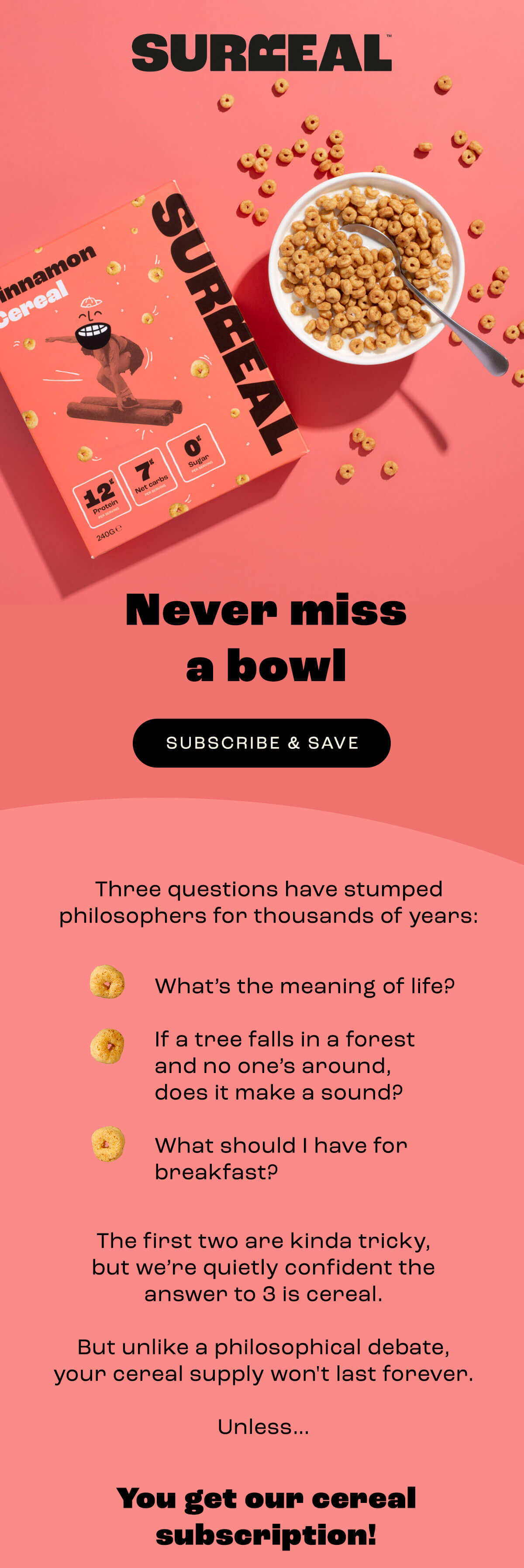Never miss a bowl