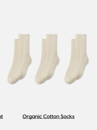 Organic Cotton Sock 3 Pack