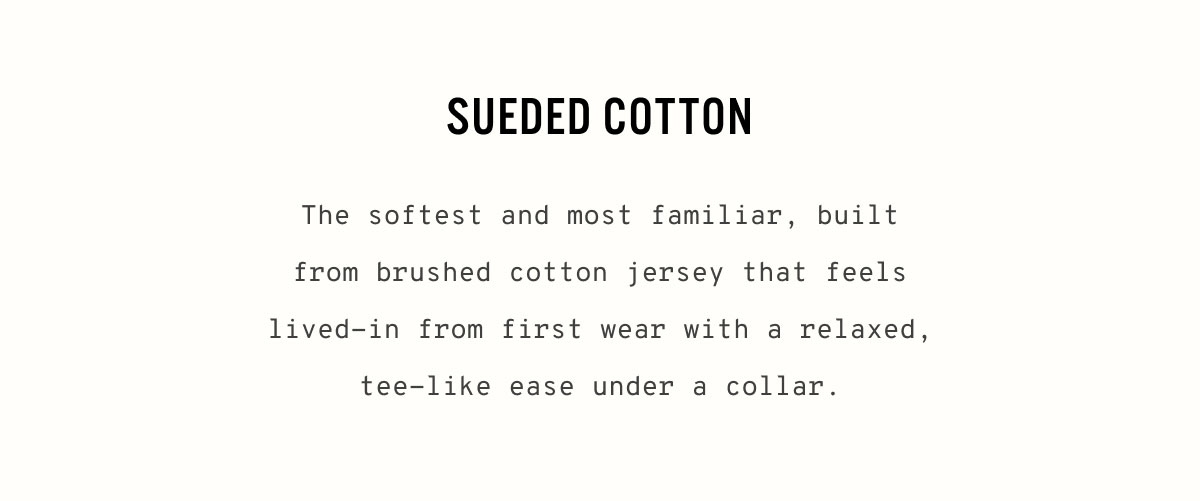 Sueded Cotton