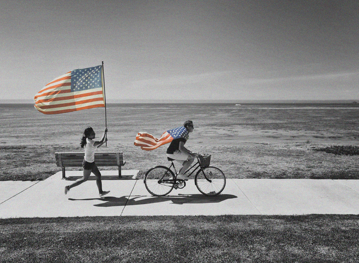 People riding a bike