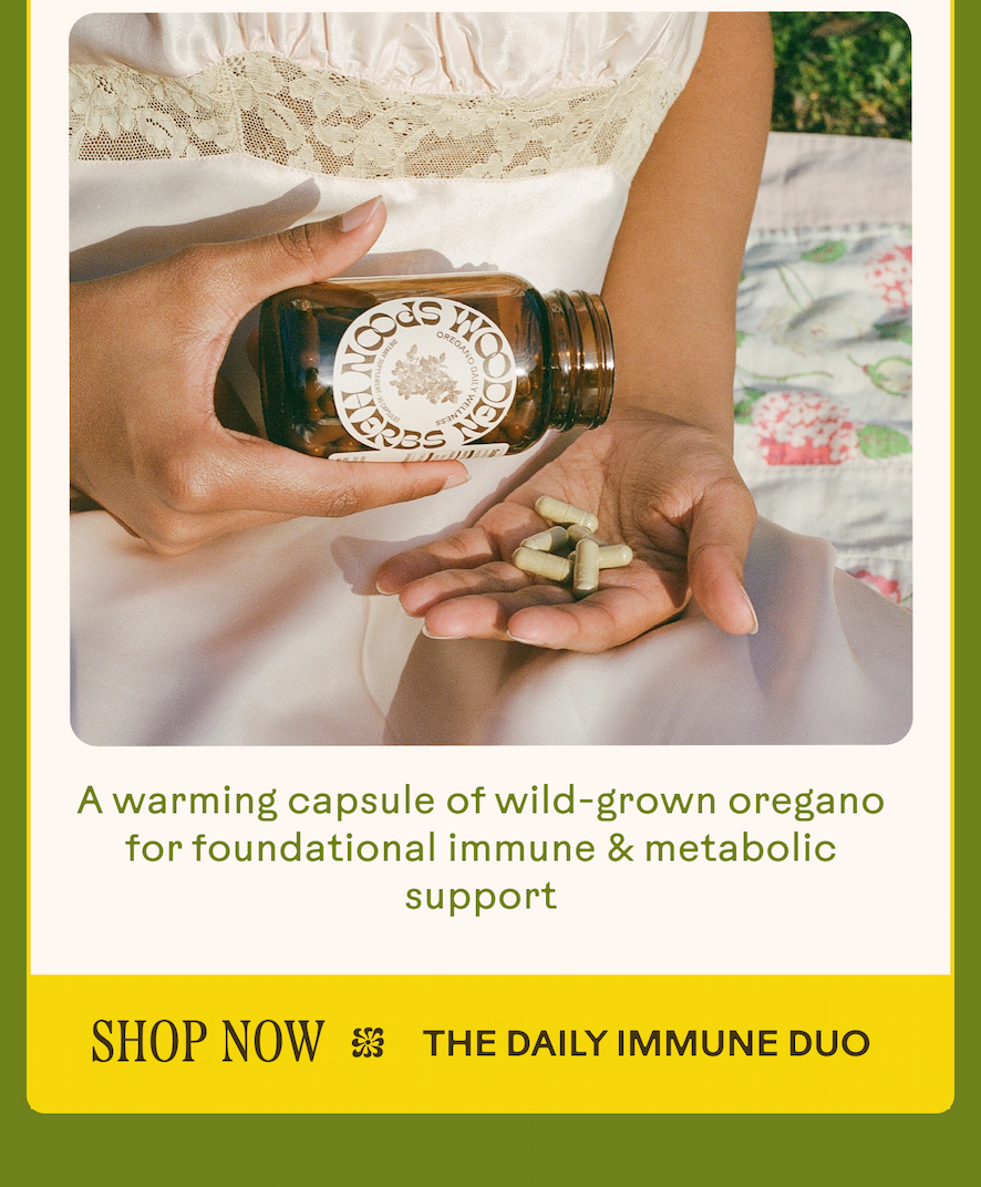 A warming capsule of wild-grown oregano  for foundational immune & metabolic  support 