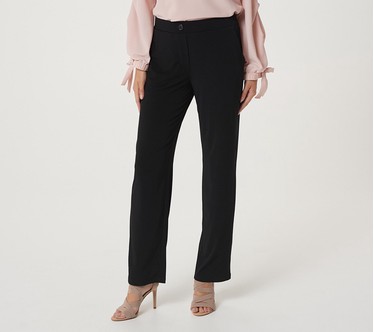 Susan Graver Petite Liquid Knit Pull-On Pants