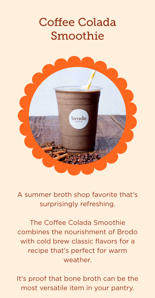 Coffee colada smoothie