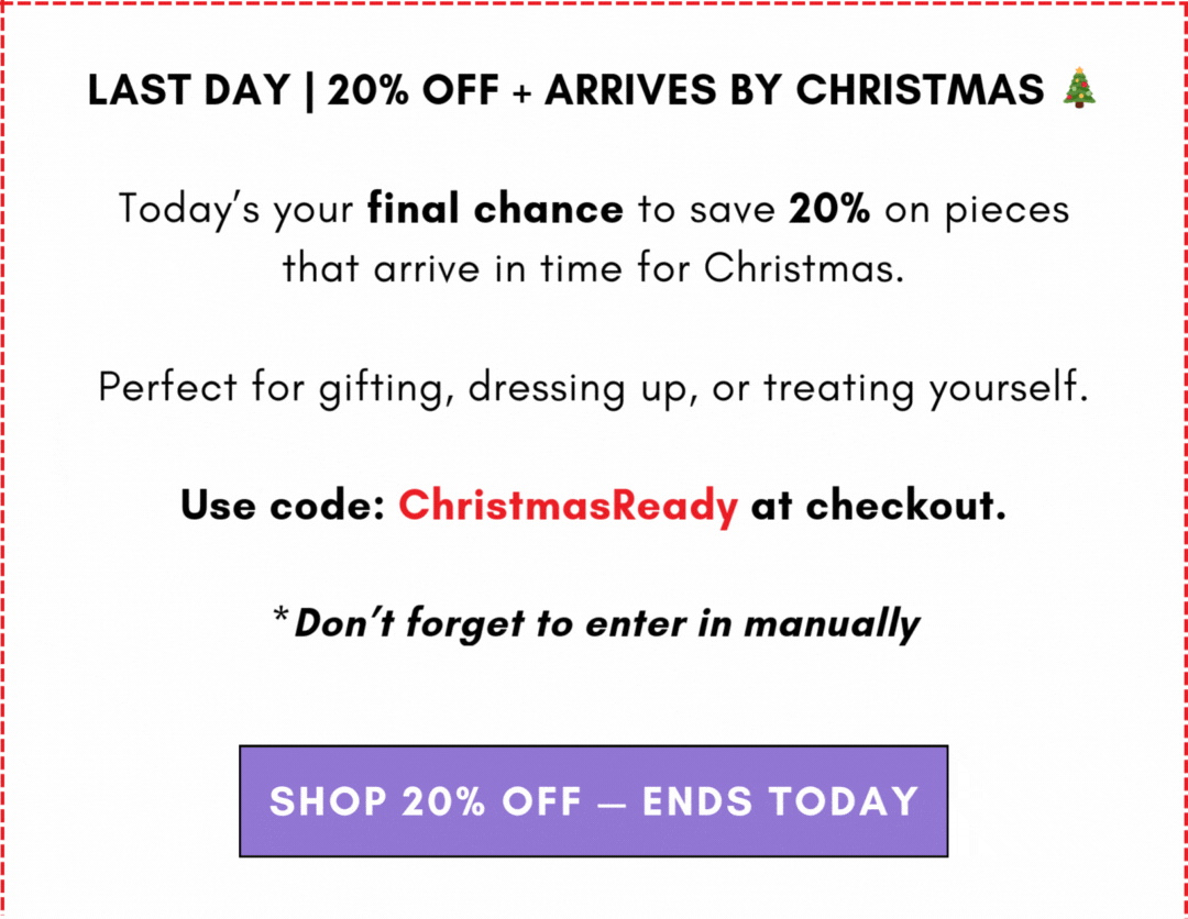 Get 20% off Christmas Ready