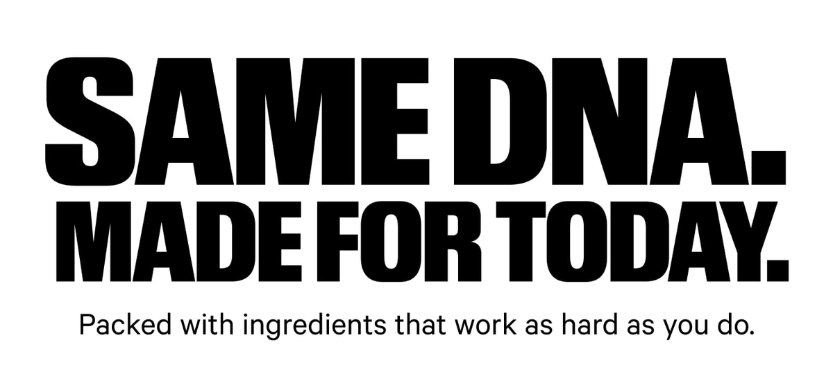 Samedna. Made For Today. Packed with ingredients that work as hard as you do.