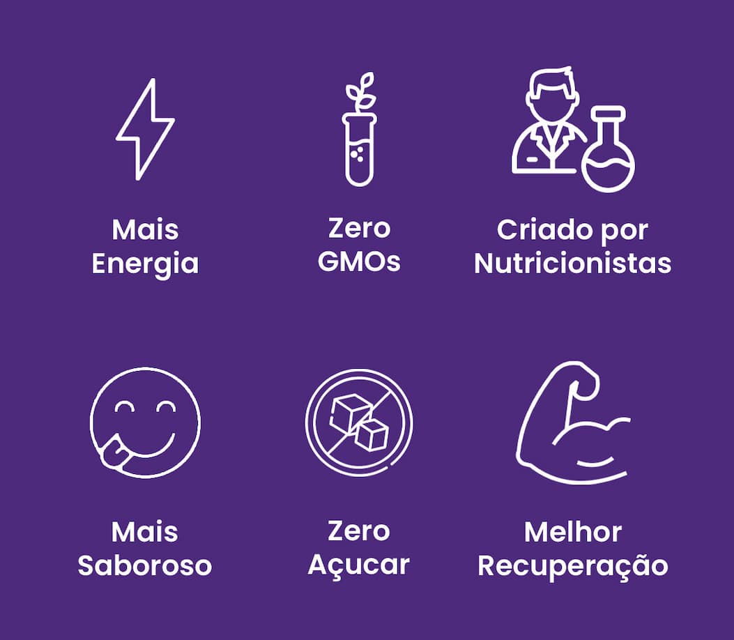 Mais energia, zero GMOs, criado por nutricionistas...