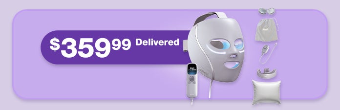 Shark CryoGlow Under-Eye Cooling+LED Anti-Aging and Skin Clearing Face Mask