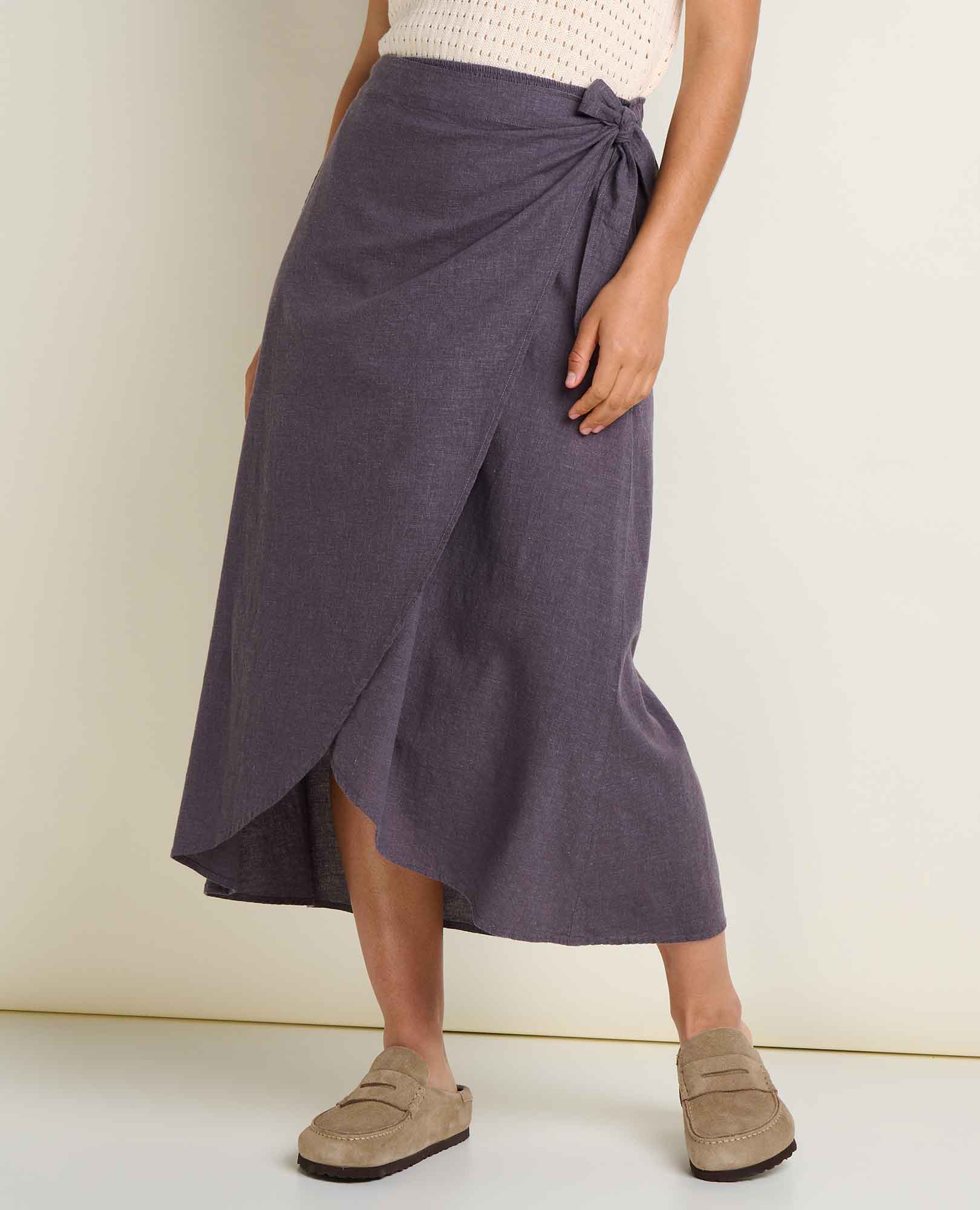 Image of Taj Wrap Midi Skirt