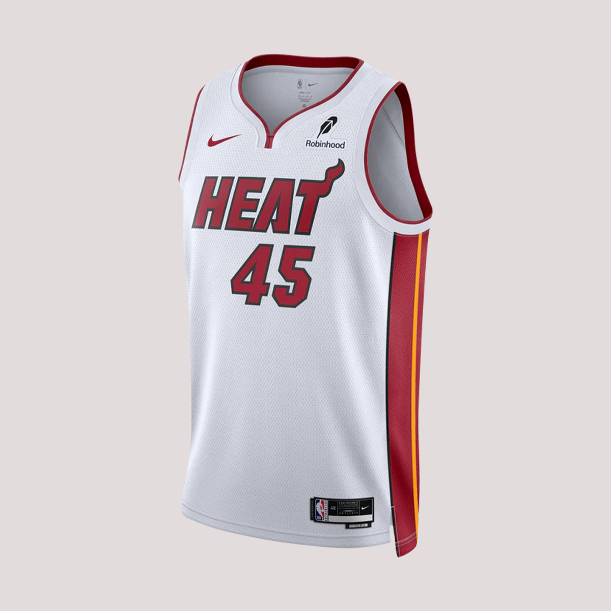 Davion Mitchell Nike Miami HEAT Association White Swingman Jersey