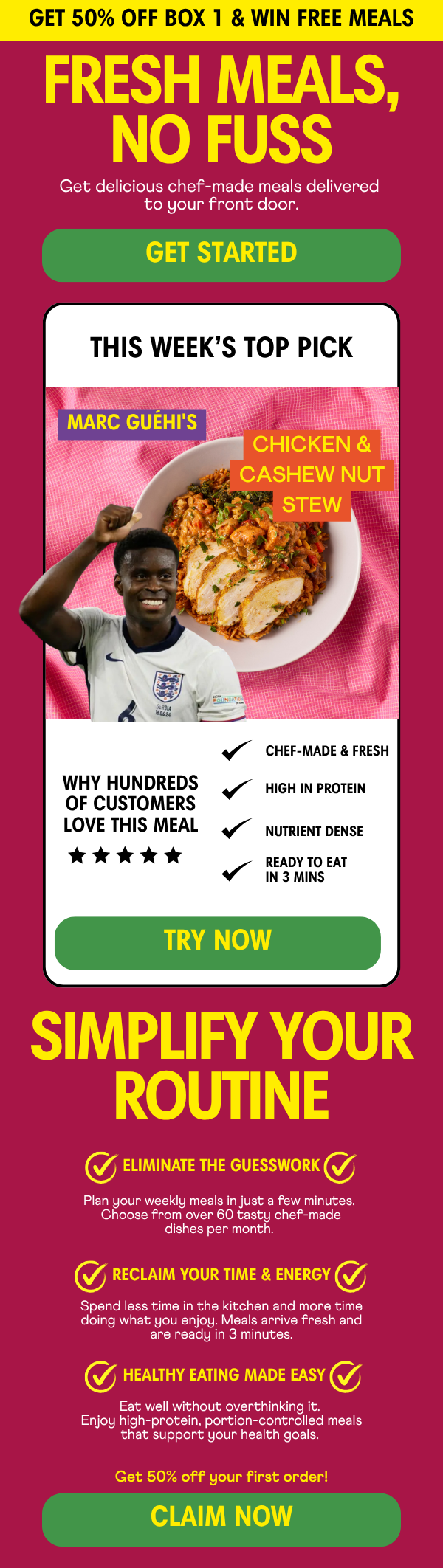Fresh meals, no fuss