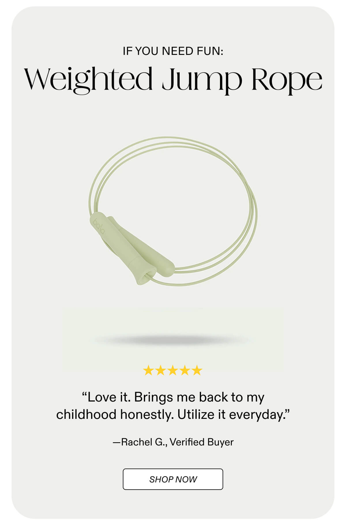 Shop Weighted Jump Rope - If You Need Fun