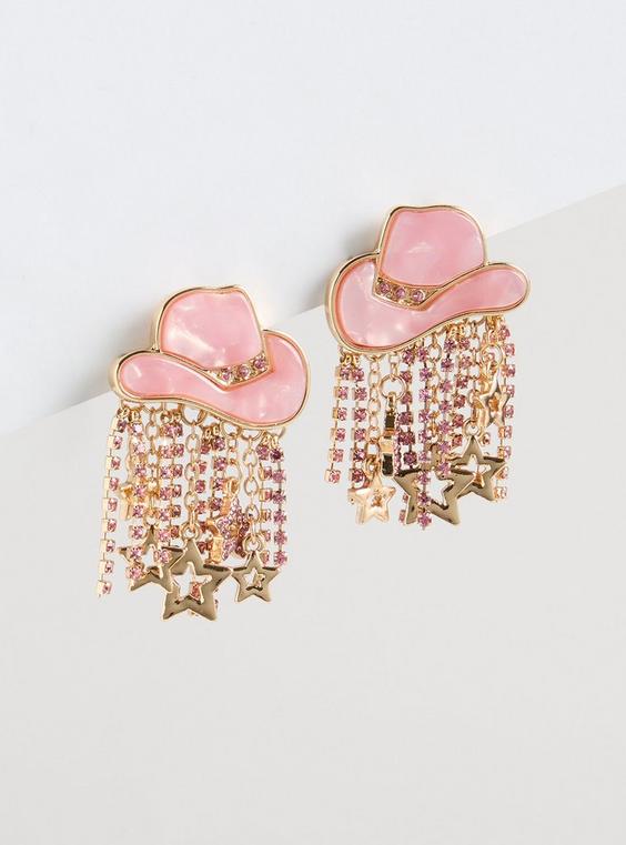 Cowgirl Hat Statement Earring