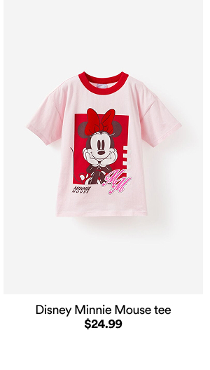 Disney Minnie Mouse tee $24.99.