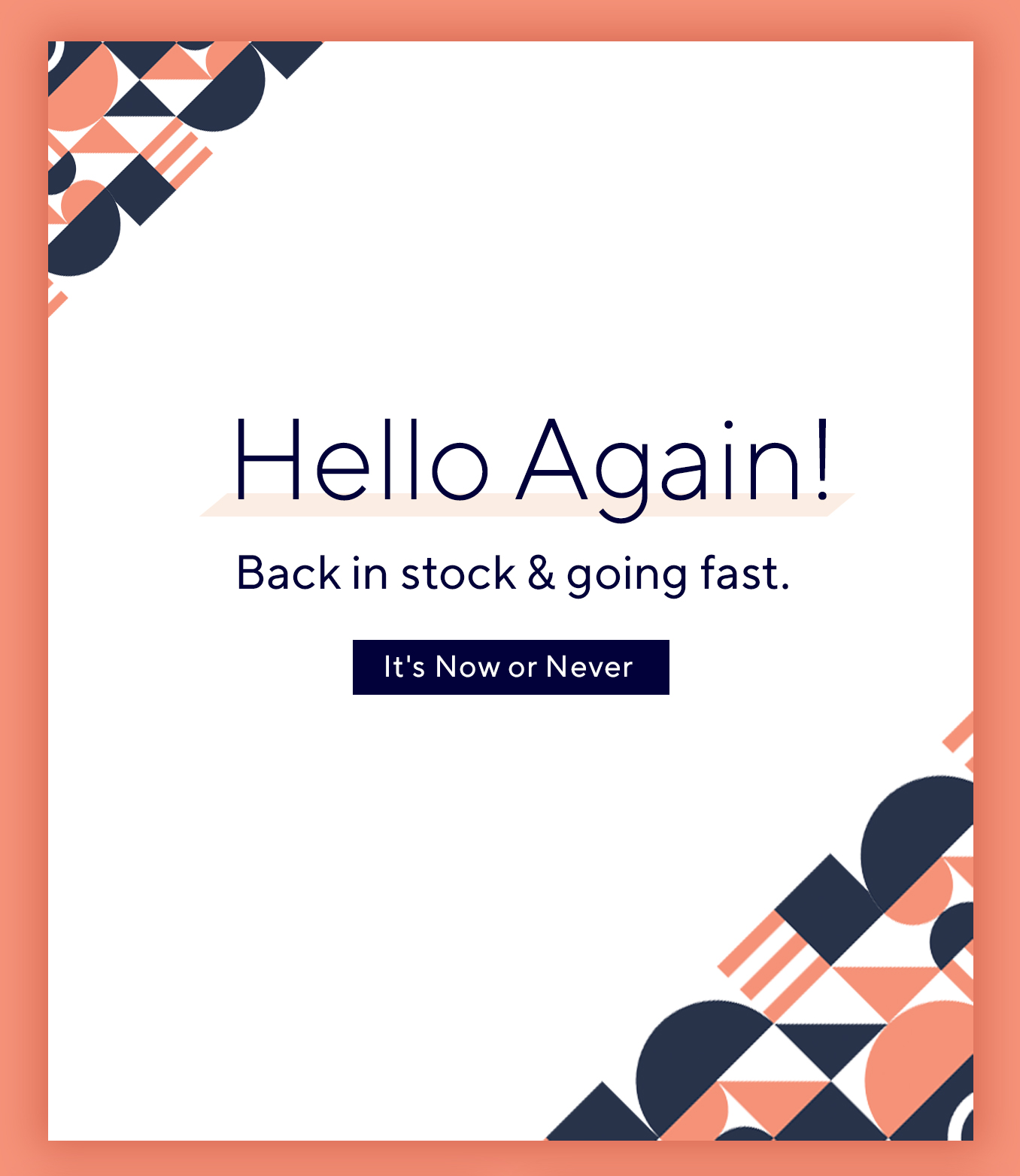 It's Back in Stock