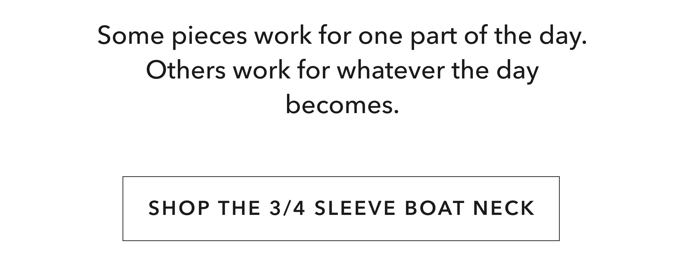 Shop The 3/4 Sleeve Boat Neck