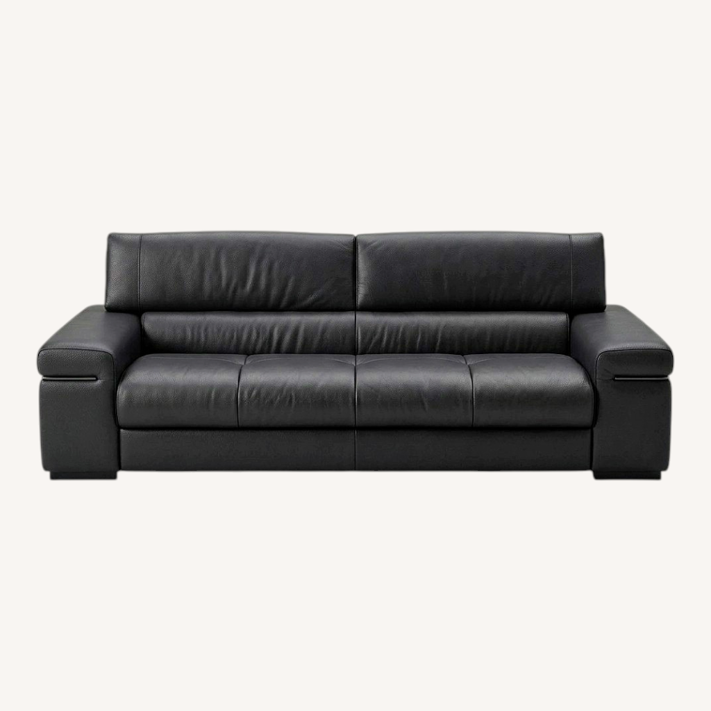 Image of Natuzzi  Black 3+ Seater Sofa