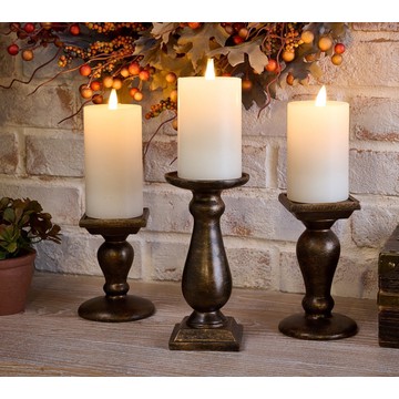 ShWk 8/4 S/3 Flippable Pedestal Candle Holders by Valerie