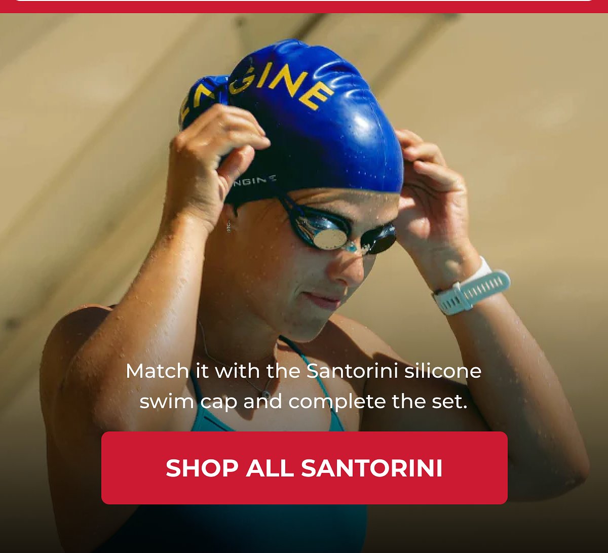 Match it with the Santorini silicone swim cap and complete the set. Shop all santorini.