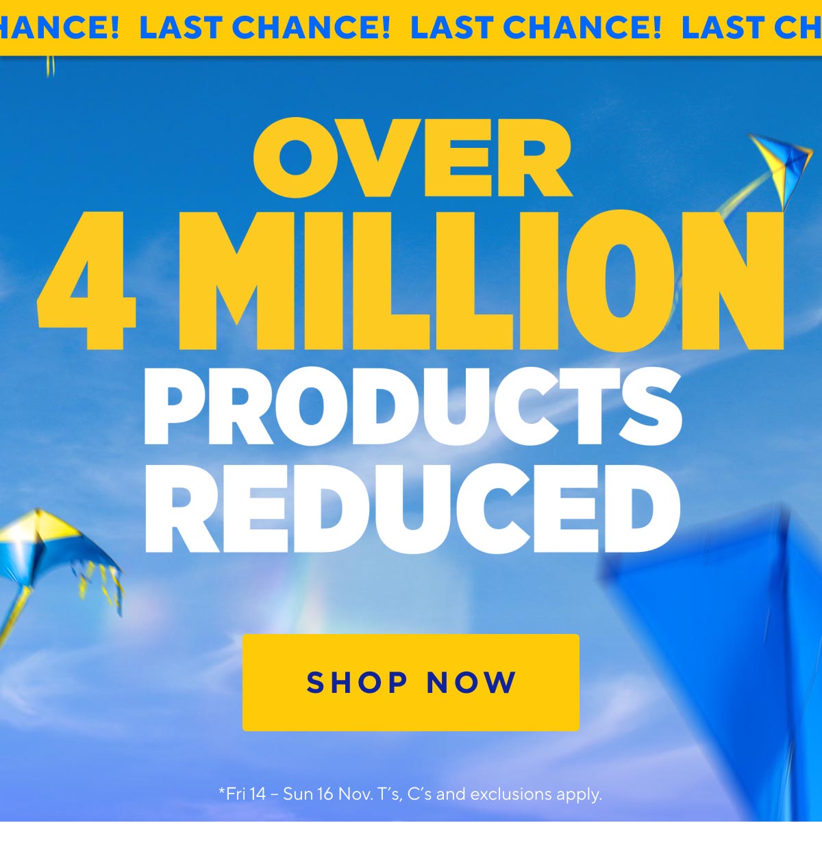 Over 4 Million Products Reduced