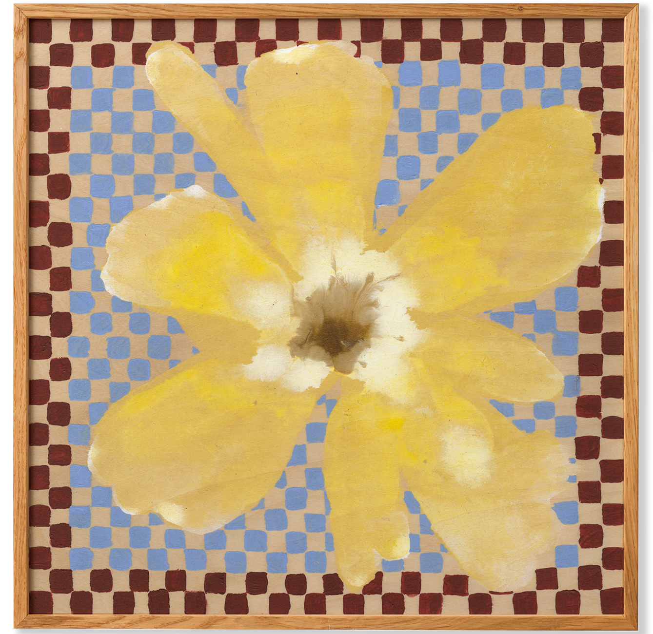 Flower with checks 03