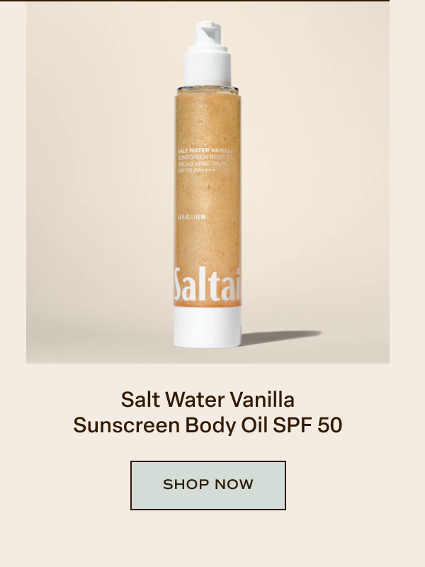 Salt Water Vanilla Sunscreen Body Oil SPF 50