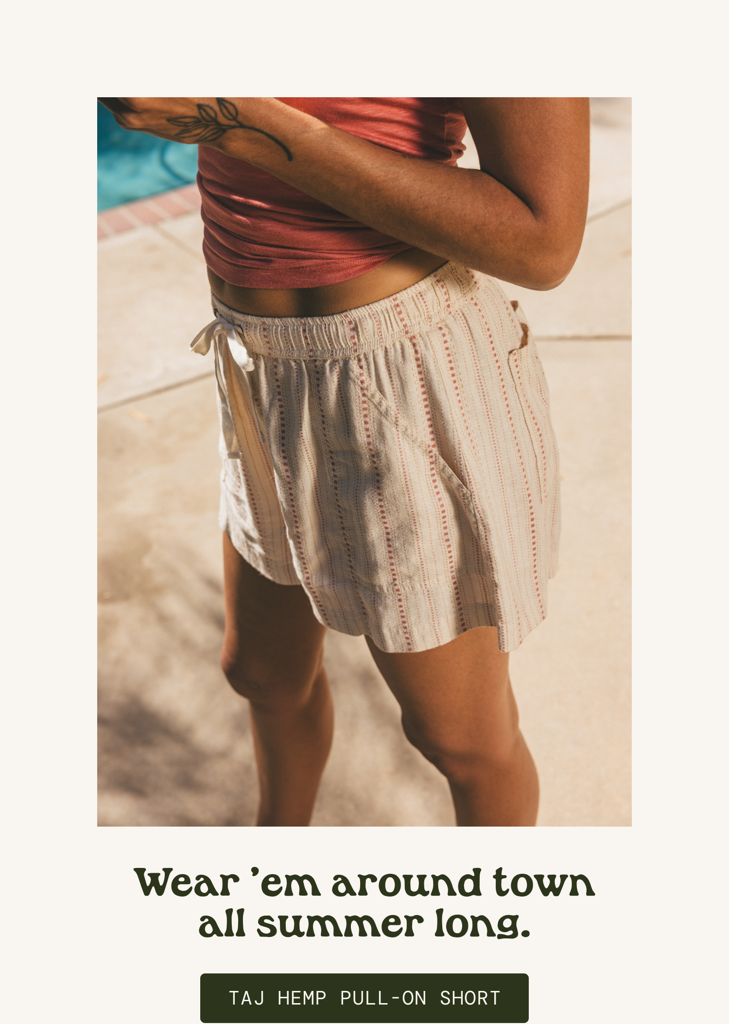 Taj Hemp Pull-On Short