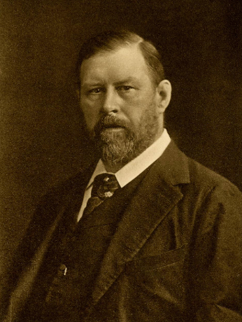Portrait of Bram Stoker.