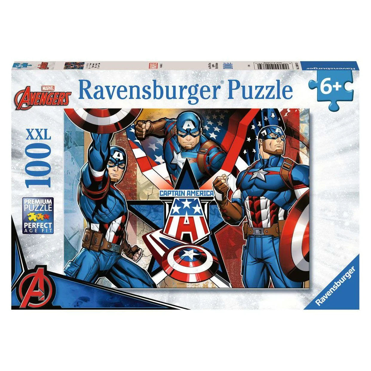 Image of Ravensburger Marvel Captain America 100 Piece Puzzle