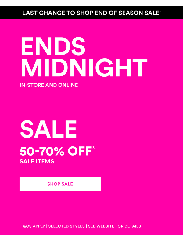 Shop End of Season Sale*