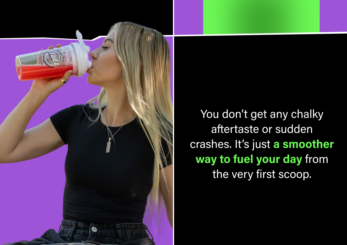 You don’t get any chalky aftertaste or sudden crashes. It’s just a smoother way to fuel your day from the very first scoop.