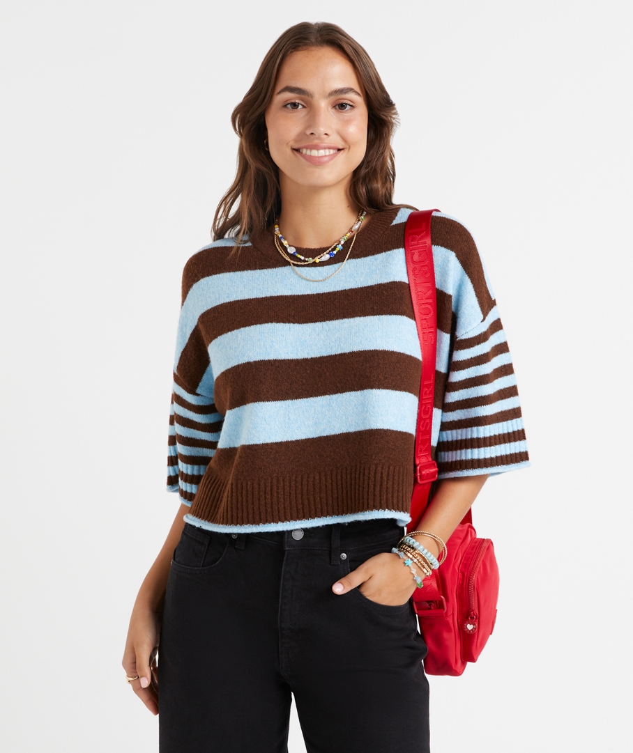 RUE STRIPE KNIT TOP