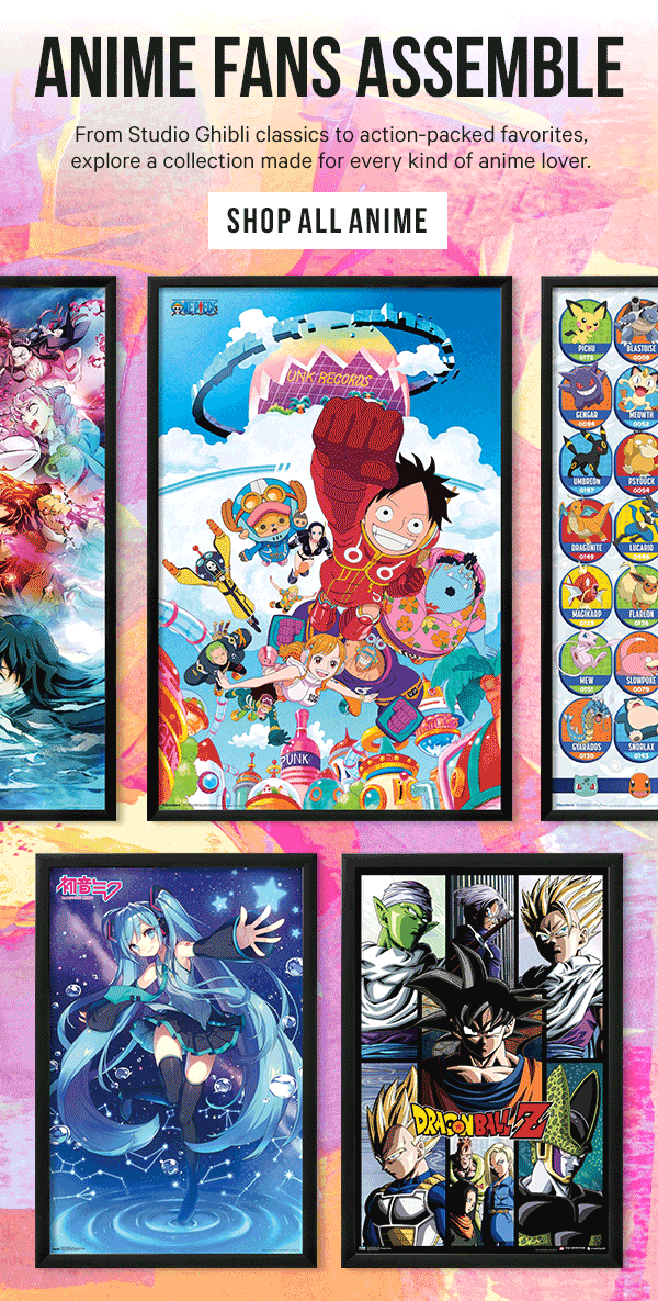 Anime Fans Assemble: From Studio Ghibli classics to action-packed favorites, explore a collection made for every kind of anime lover.