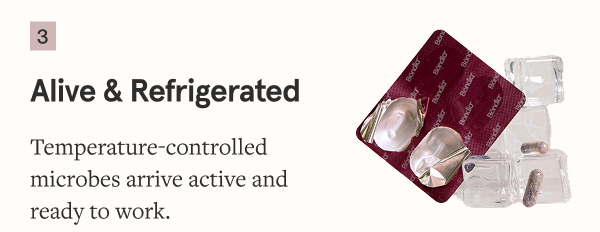 Temperature-controlled microbes arrive active and ready to work.