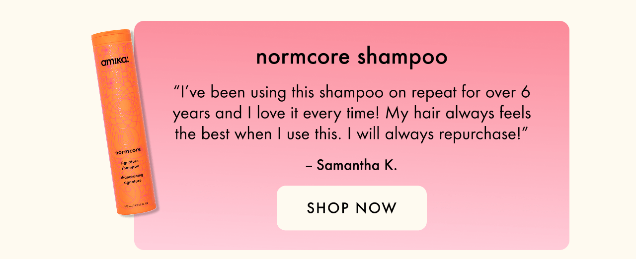 normcore shampoo