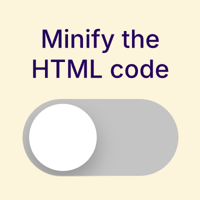 HTML Minifier - Beefree feature