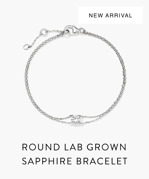 Round Lab Grown Sapphire Bracelet.