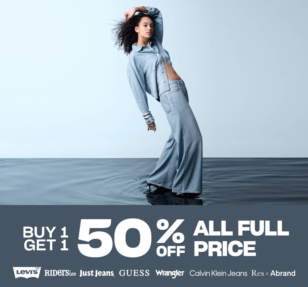 Buy 1, get 1 50% off. All full price