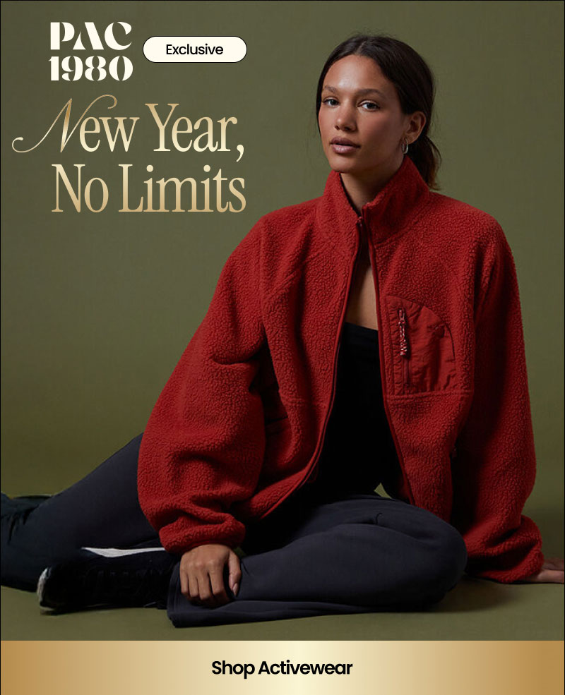 Pac 1980 Exclusive  New Year, No Limits  Shop Activewear