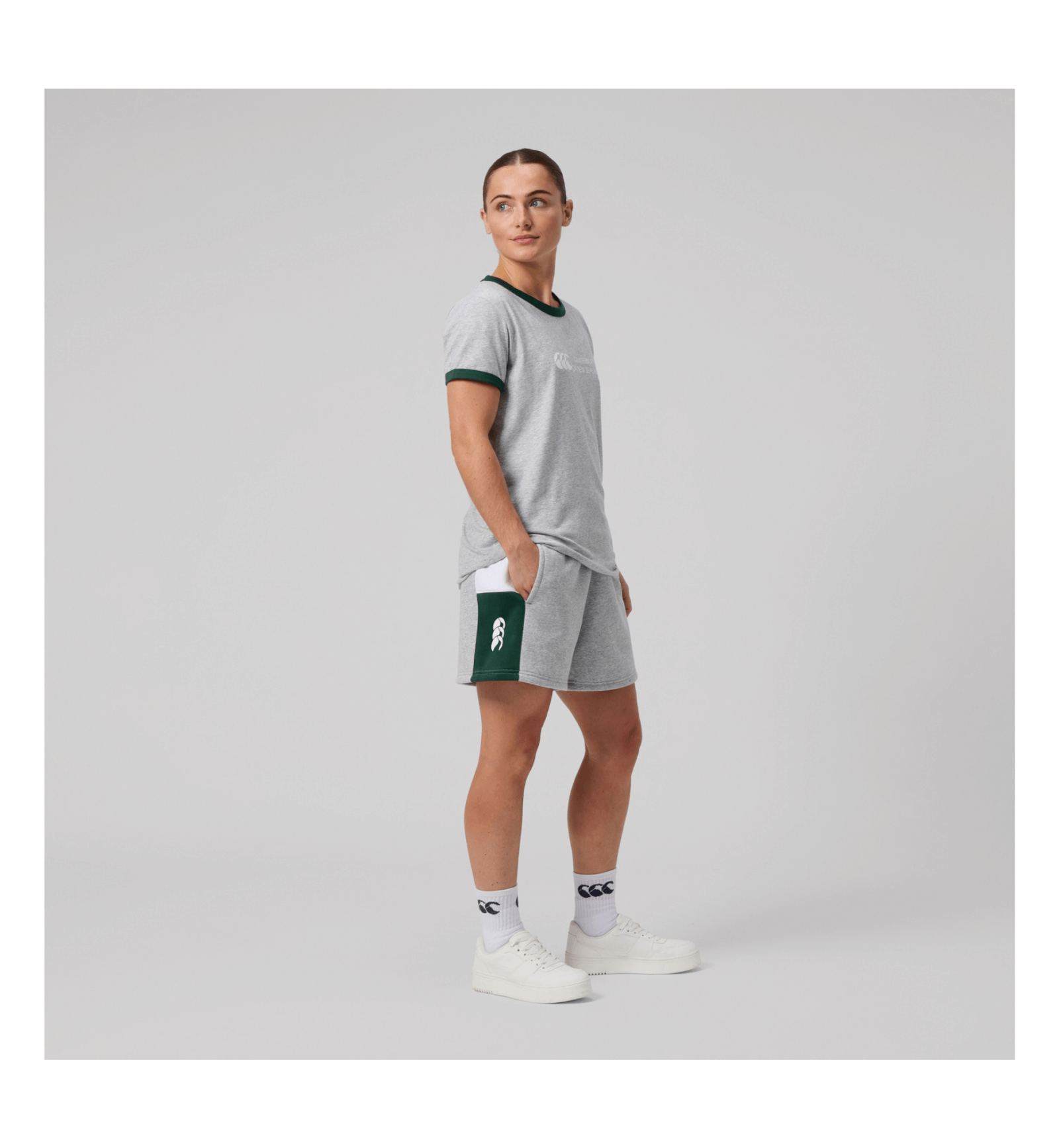 WOMENS LEGENDS SHORTS GREY MARL