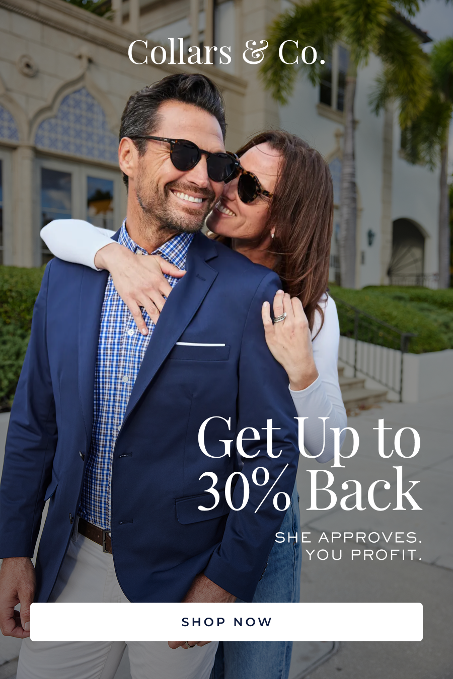 GET UP TO 30% CASHBACK.   She approves. You profit.