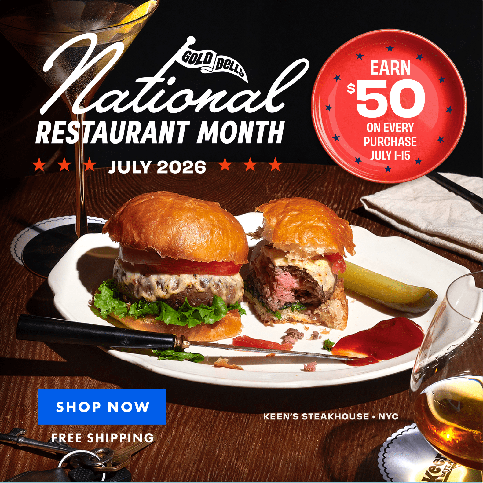Earn $50 for National Restaurant Month