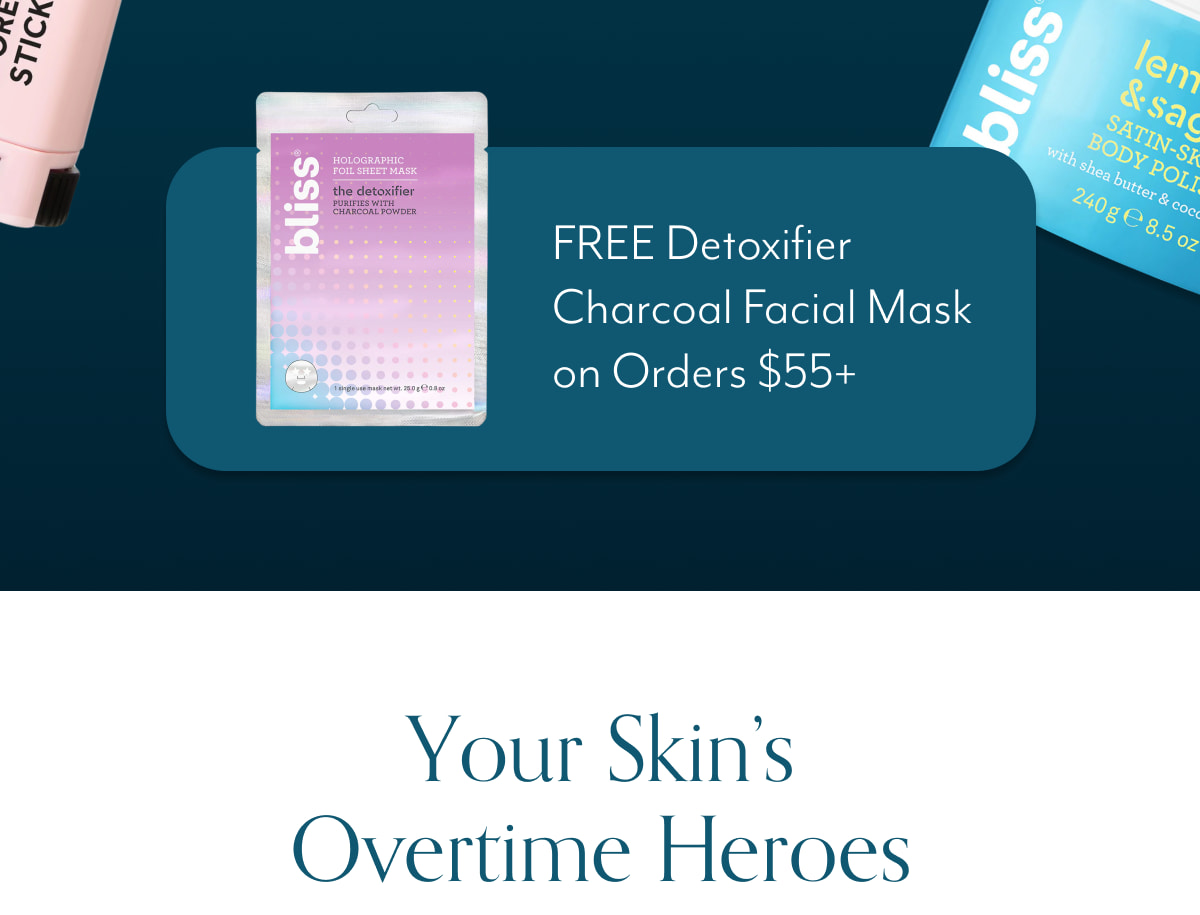 Free Detoxifier Charcoal Facial Mask on orders $55+