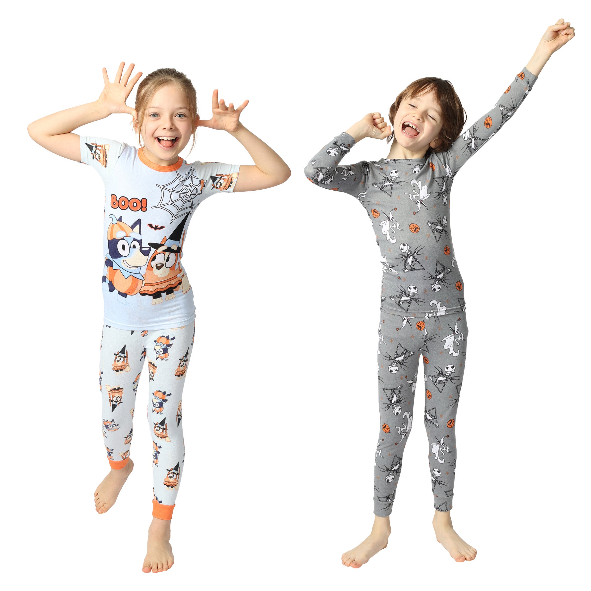 Character Kids' 4-Piece Halloween Pajama Set