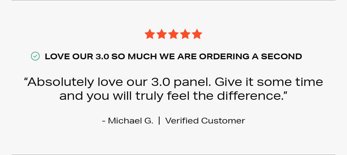 Joovv customer review click to read more.