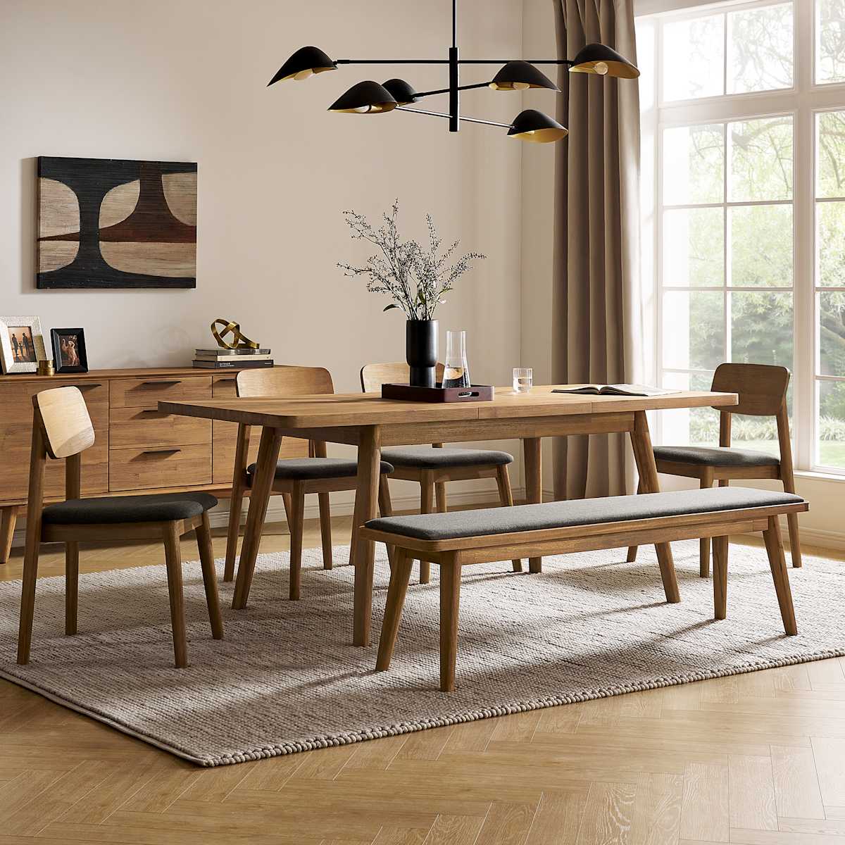 Image of Seb Extendable Dining Set for 4-6