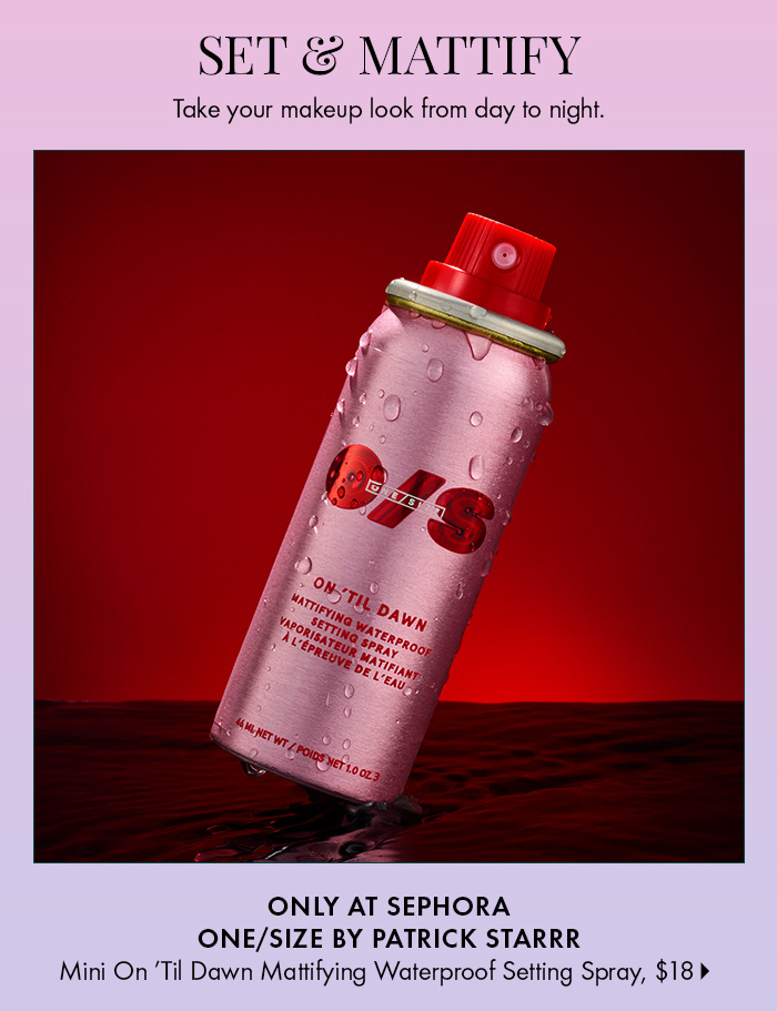 ONE/SIZE by Patrick Starrr Mini On 'Til Dawn Mattifying Waterproof Setting Spray