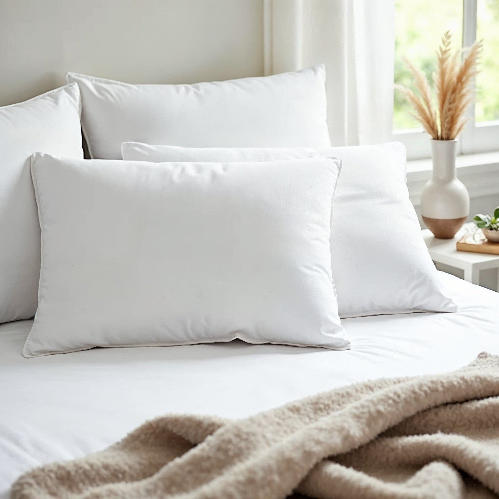 Royal Comfort Duck Feather and Down Pillow Twin Pack
